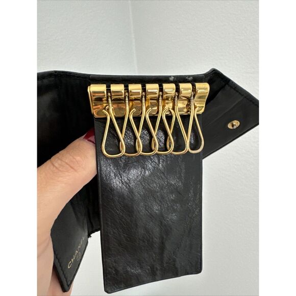 Chanel Black Caviar Logo Key Holder - Picture 3 of 11